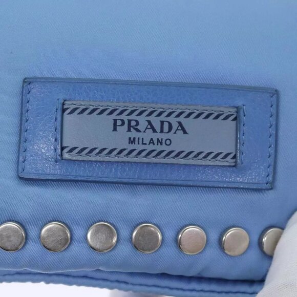PRADA Shoulder Bag Nylon Blue Auth 89790 - Picture 11 of 16